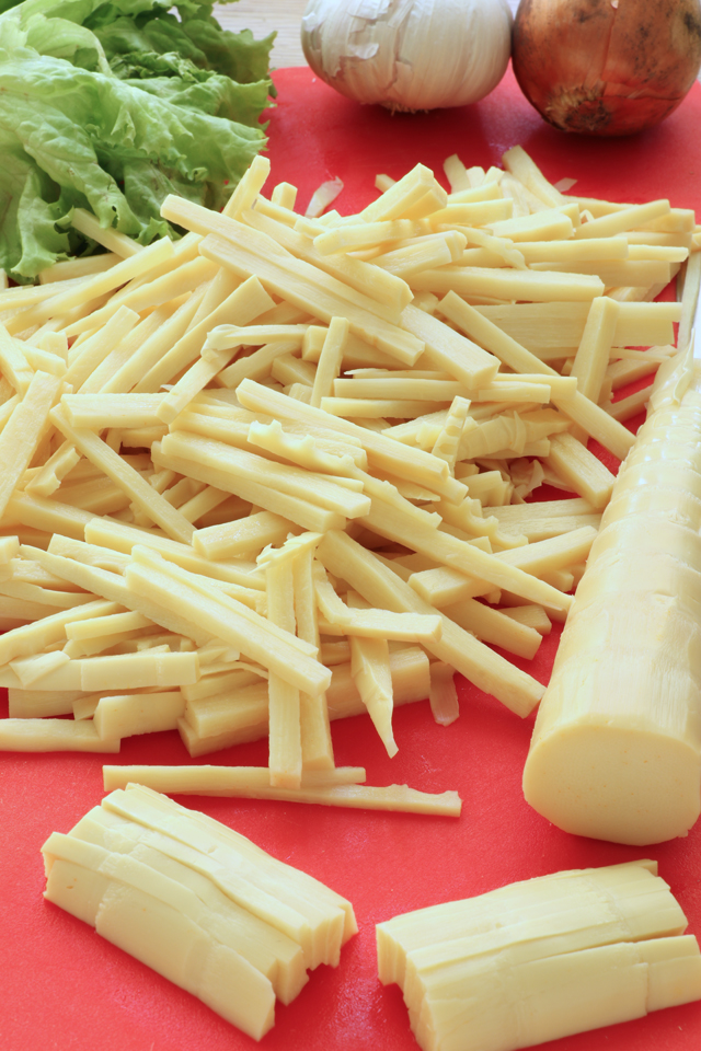 Try this healthy and delicious Sauteed Bamboo Shoots recipe. | www.foxyfolksy.com
