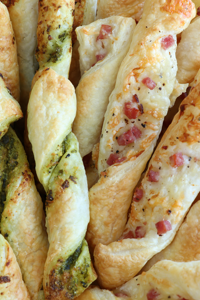 Get this super easy 2-in-1 Puff Pastry Sticks recipe that is perfect for snacks or appetizers. | www.foxyfolksy.com