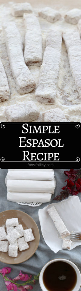 Try this easy Espasol recipe. A hearty and healthy snack that only need 4 basic ingredients. | www.foxyfolksy.com
