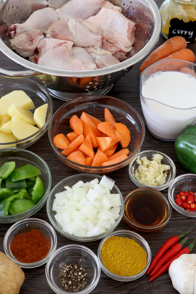 Coconut Curry Chicken Ingredients