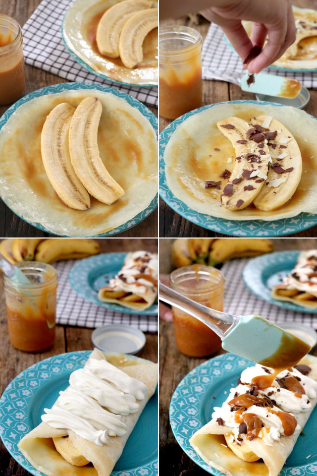 how to make banana crepes