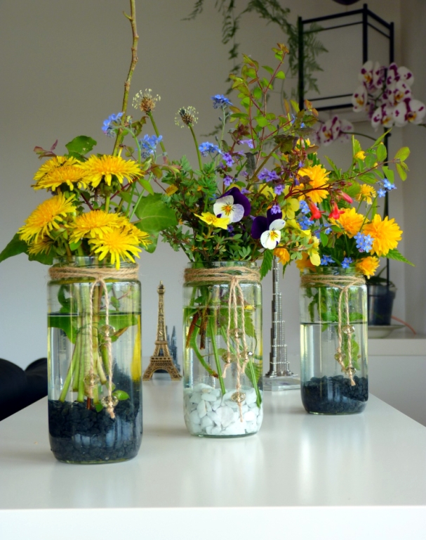 mason jar flower vase