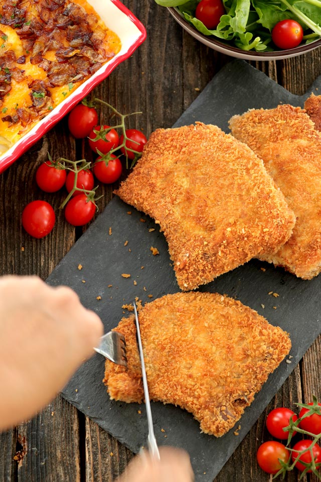 Crispy Fried Breaded Pork Chops - Foxy Folksy