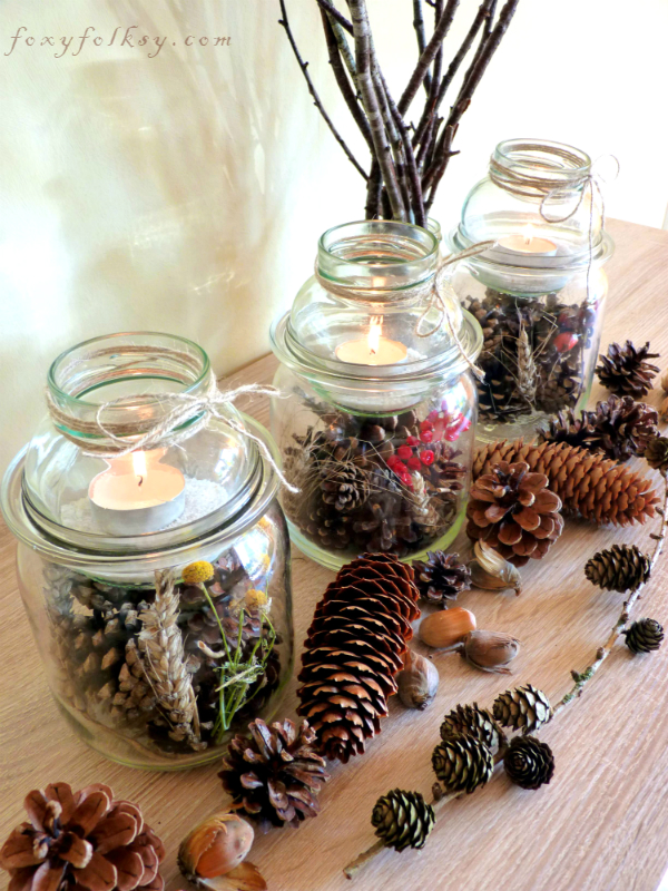 table lantern jars