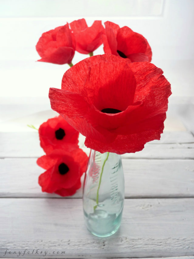 poppy paper flower