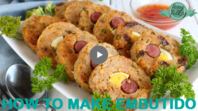 Try this Embutido recipe, the Filipino version of a meat loaf. | www.foxyfolksy.com