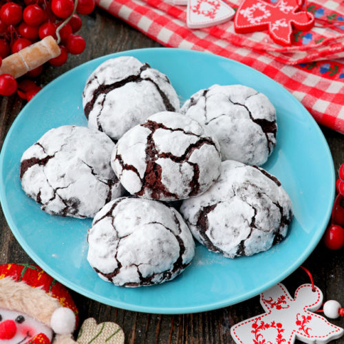 Chocolate Crinkle Cookies