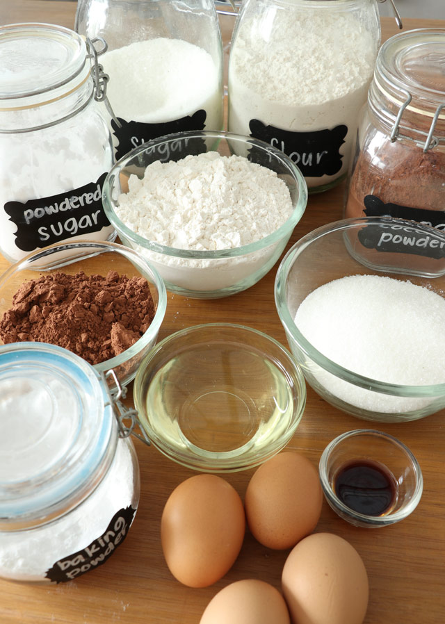 Ingredients for Chocolate Crinkles