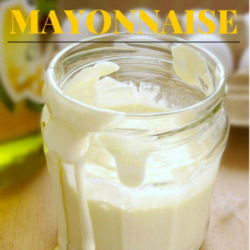 Learn how to make mayonnaise from scratch with this super easy recipe. | www.foxyfolksy.com