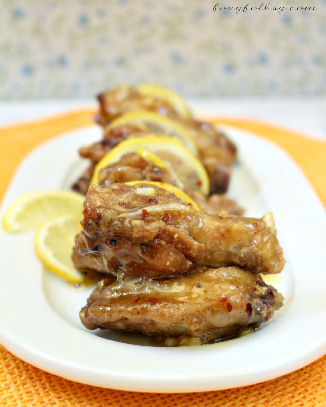 Try this quick and easy Honey Lemon Chicken recipe for a crispy chicken and refreshing sauce made sweet and sour by the combination of honey and lemon. | www.foxyfolksy.com