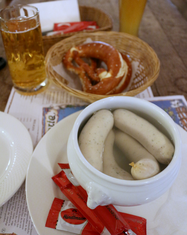 bavarian breakfast Weißwurst