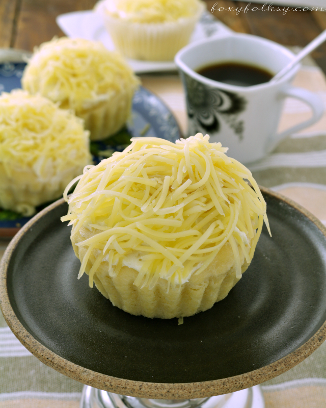 Try this ensaymada recipe for that soft, sweet bread covered with buttercream then topped with lots of grated cheese. Just yummy! | www.foxyfolksy.com