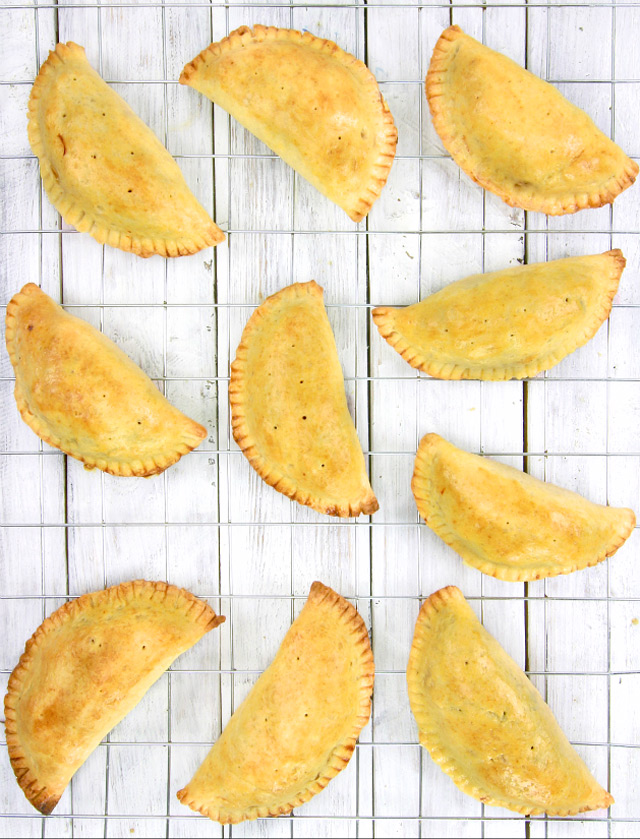 Freshly baked Chicken Empanadas 