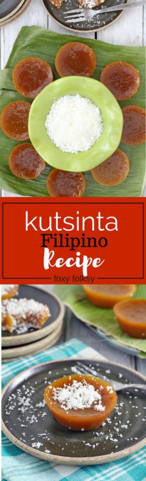 Kutsinta is a native sweet Filipino snack traditionally made from sticky rice. | www.foxyfolksy.com