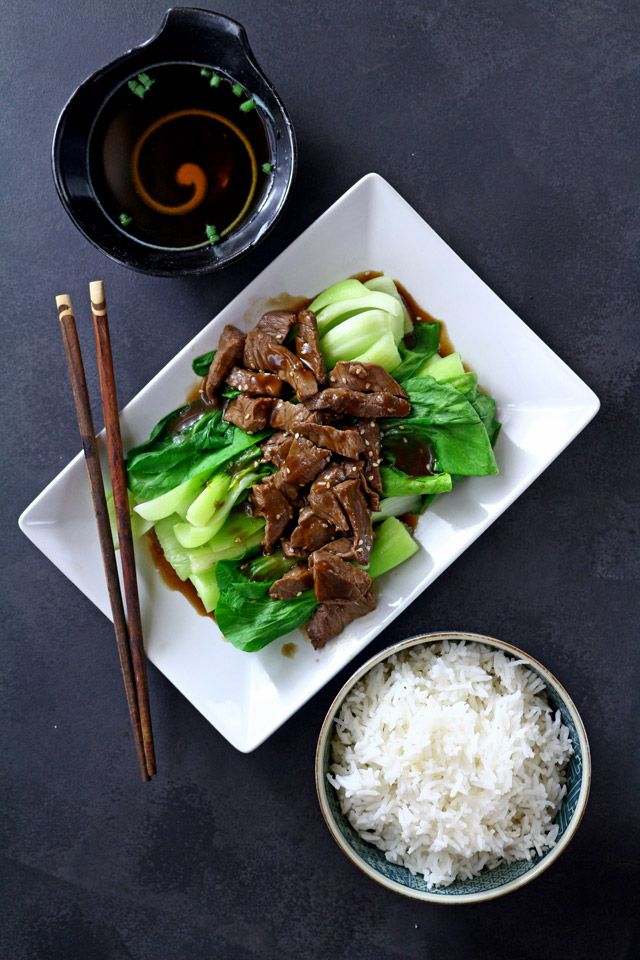 Beef Stir Fry served with rice