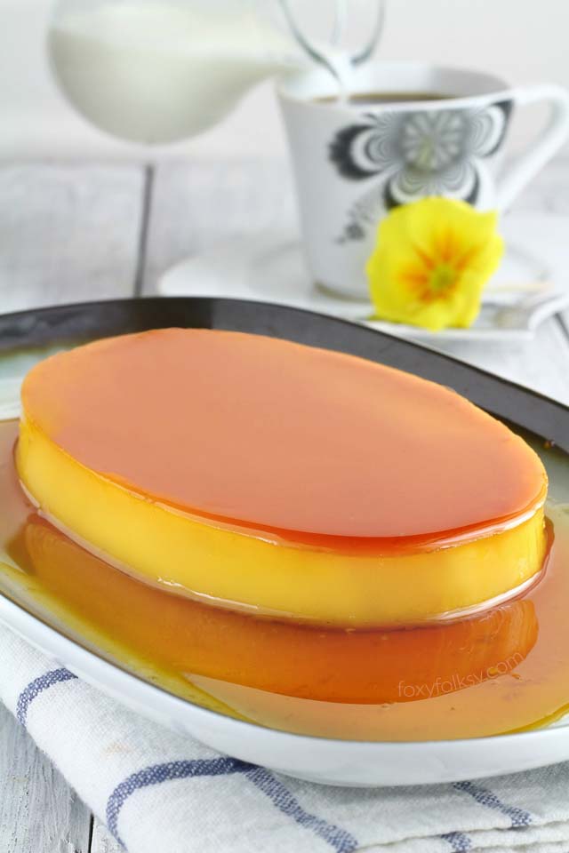 Learn the secret to a perfectly smooth and creamy Leche Flan. Get recipe here! | www.foxyfolksy.com