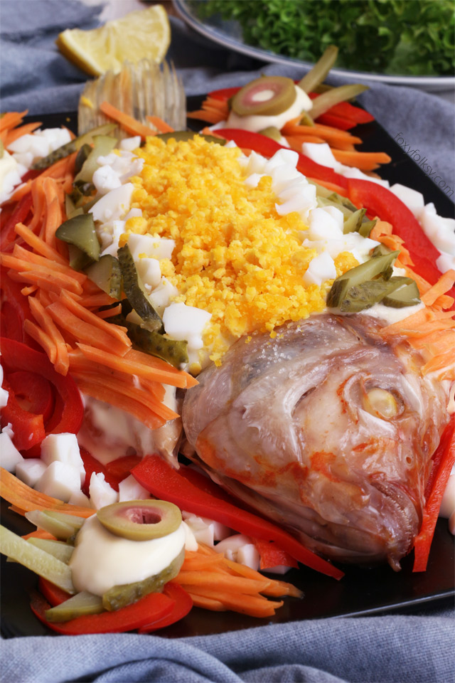 Level up your simple steamed fish into this colorful and tasty Steamed fish with Mayonnaise recipe! | www.foxyfolksy.com