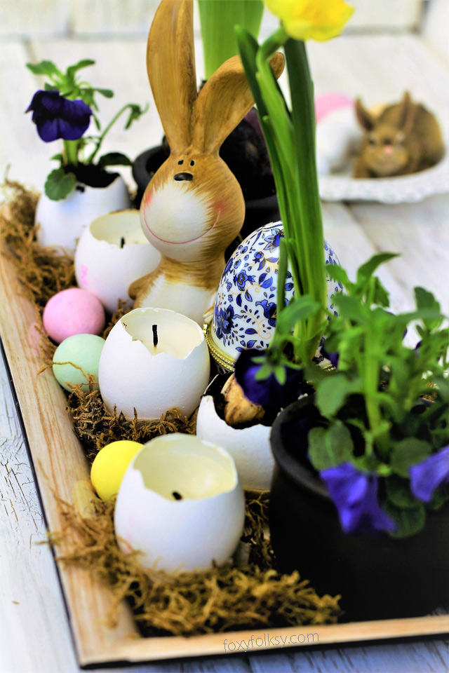 easter table centerpiece
