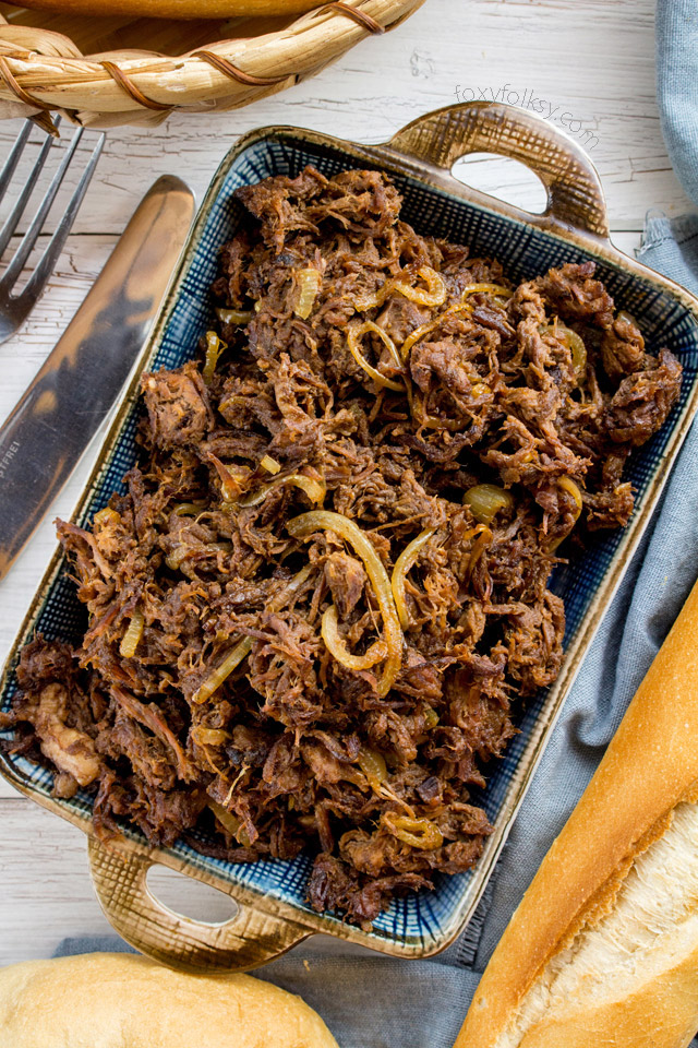 Pulled Beef Asado - Foxy Folksy