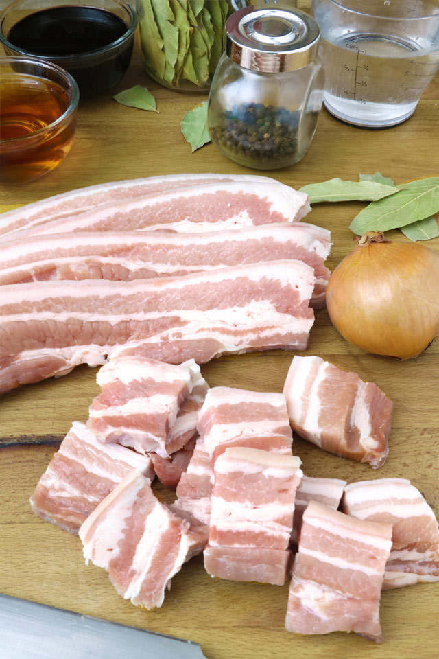 Ingredients for Pork Adobo