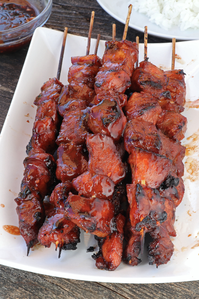 Skewered Filipino Pork BBQ - Panlasang Pinoy