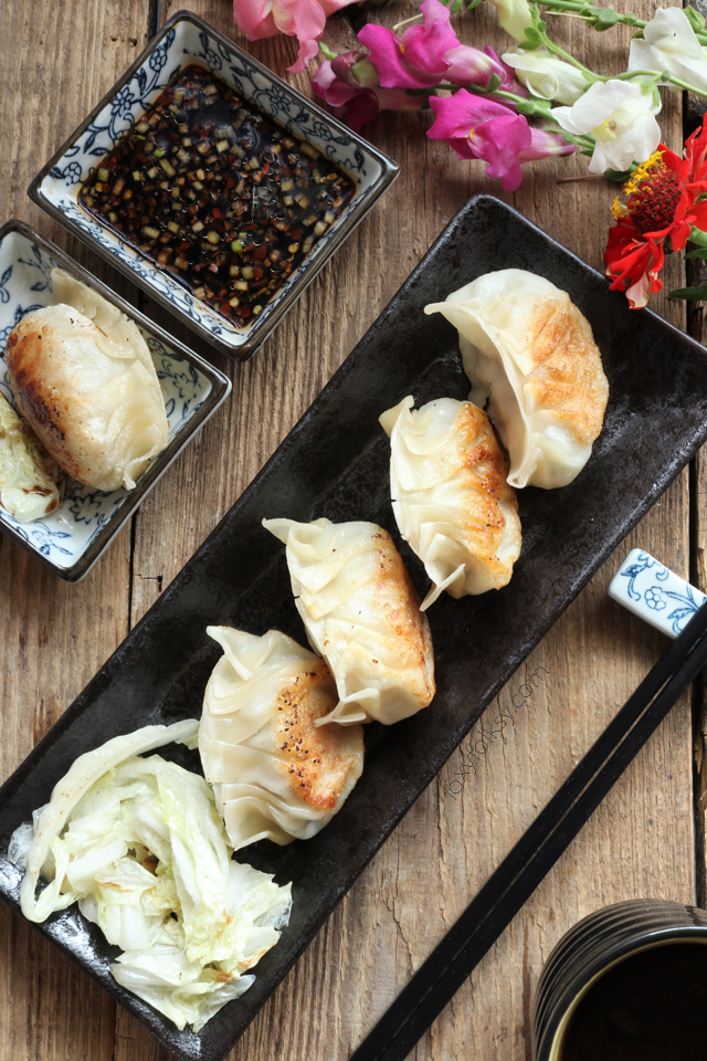 You just have to try this super easy Gyoza recipe that includes a simple but flavorful dipping sauce. You will definitely love it! www.foxyfolksy.com