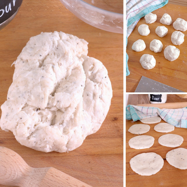 homemade tortilla dough