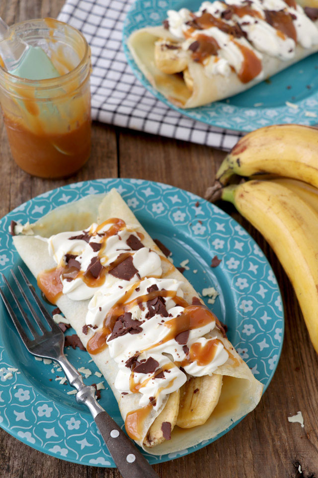 Easy Banana Crepe Recipe | Foxy Folky