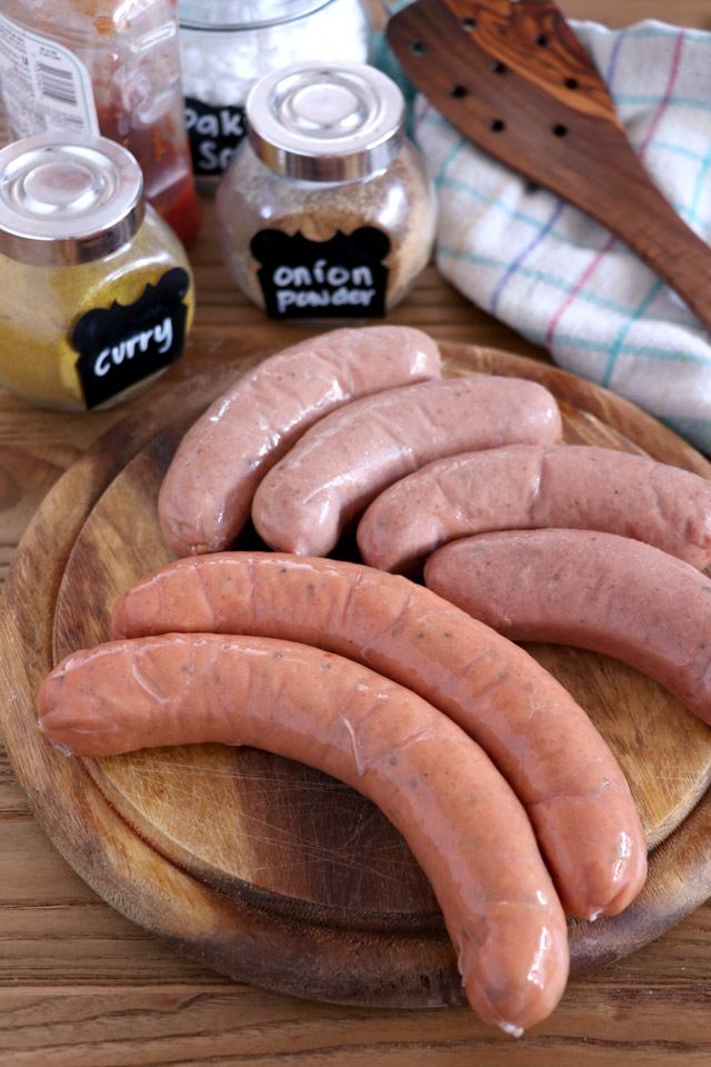 Würstchen für die Currywurst