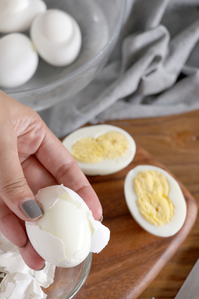 Hard boiled eggs that are easy to peel