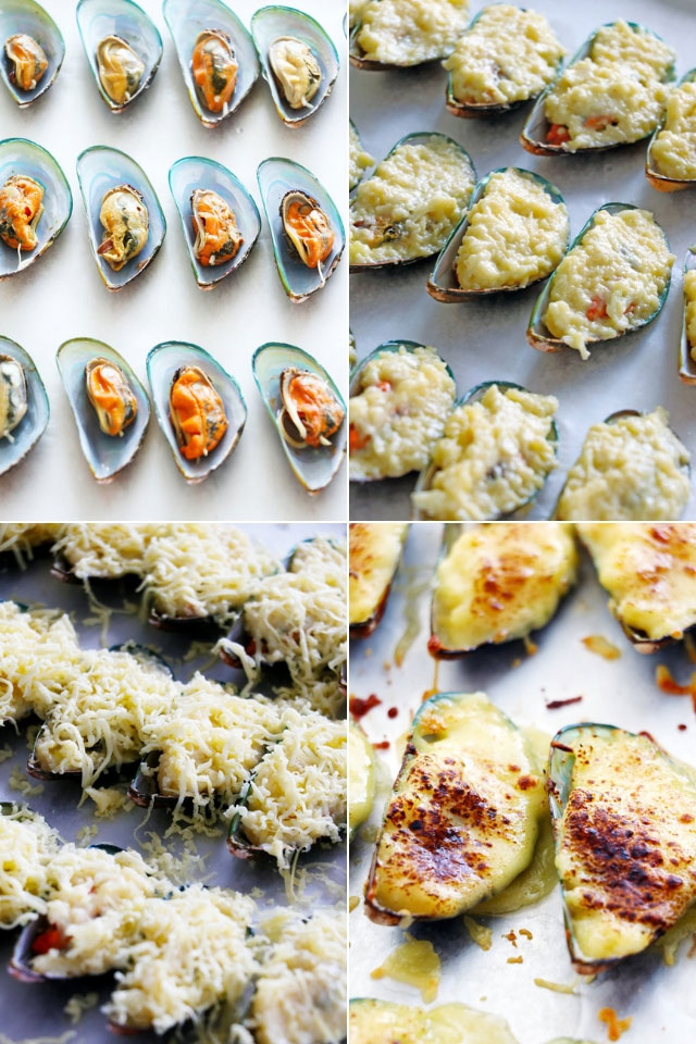 How to make Stuffed Baked Mussels