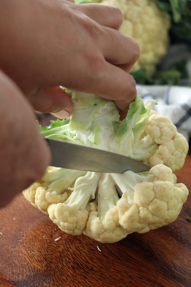 How to cut Cauliflower