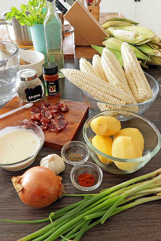 Corn Chowder Ingredients
