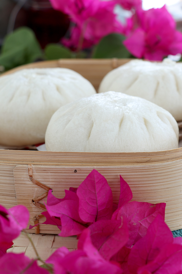 Soft, fluffy Siopao or Filipino Steamed Pork Buns