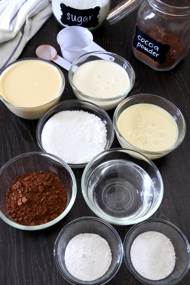 Ingredients for Black Sambo Dessert