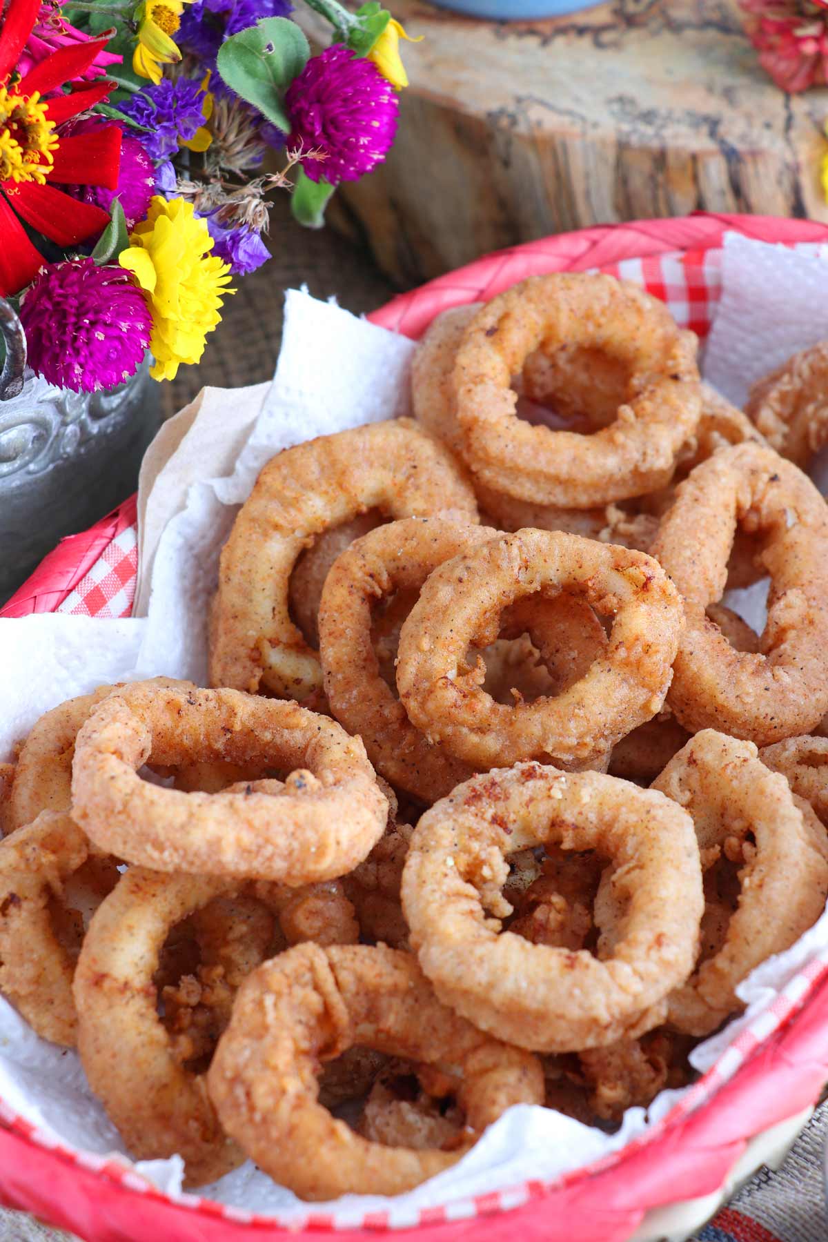 Spicy Calamari with three dips