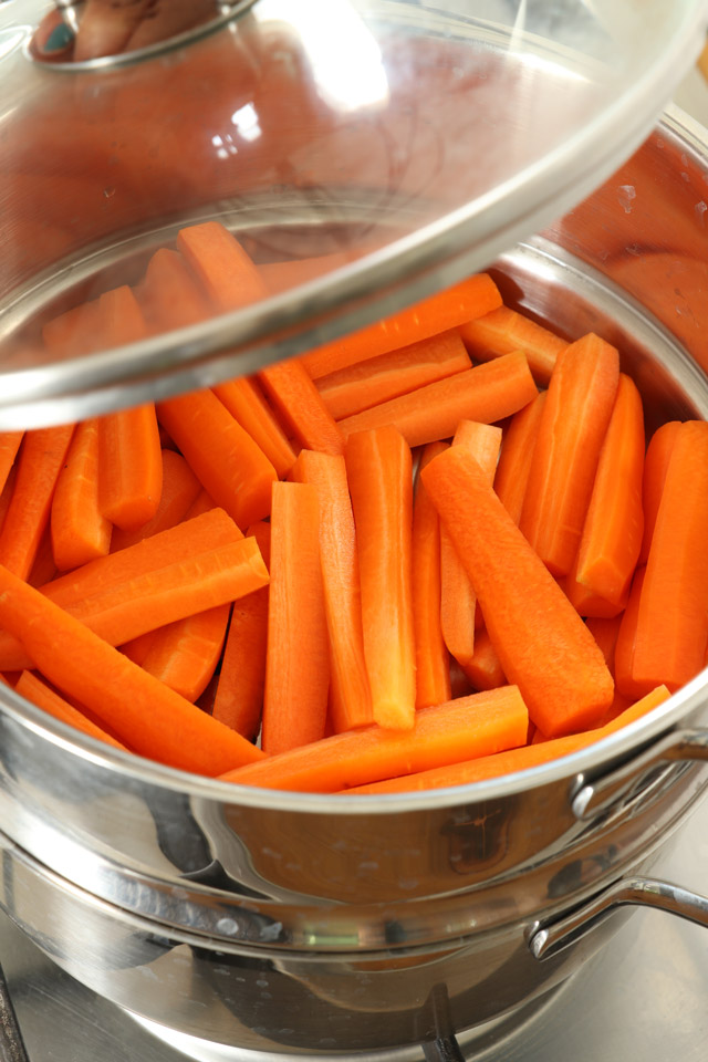 How to steam carrots