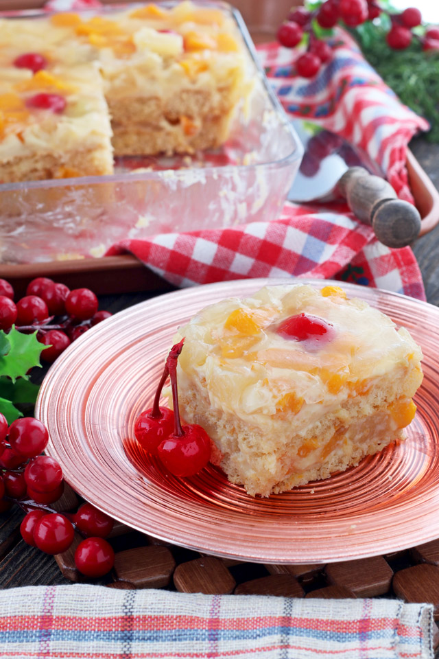 No bake Crema de Fruta with lady fingers