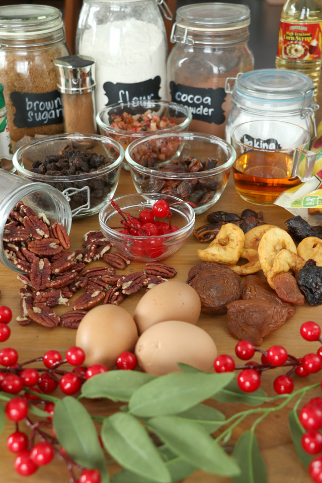 Ingredients for Fruitcake