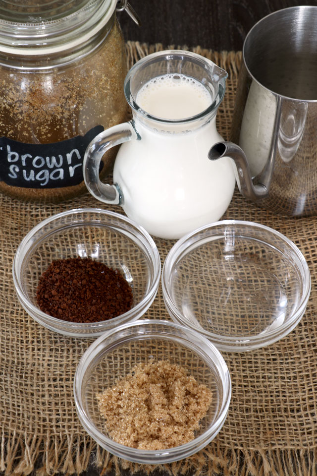 Ingredients for Dalgona Coffee