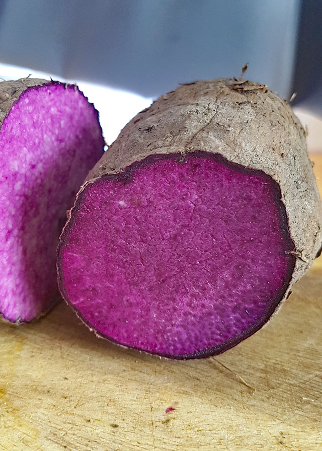 inside fresh ube