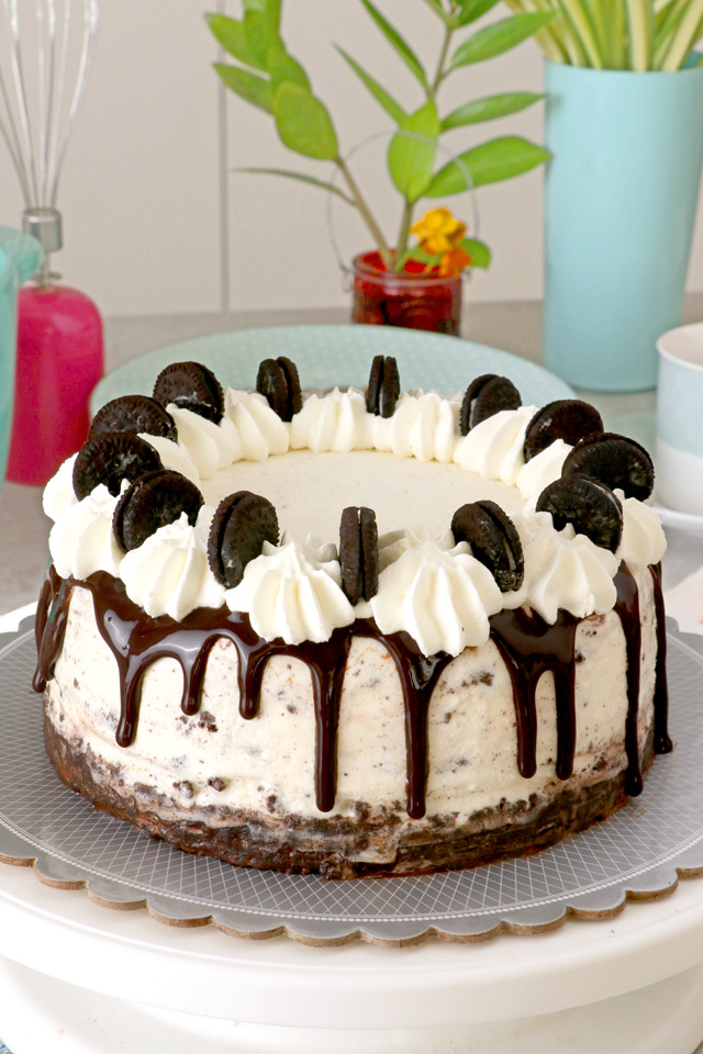 Homemade Oreo Cookie Ice Cream Cake Roll