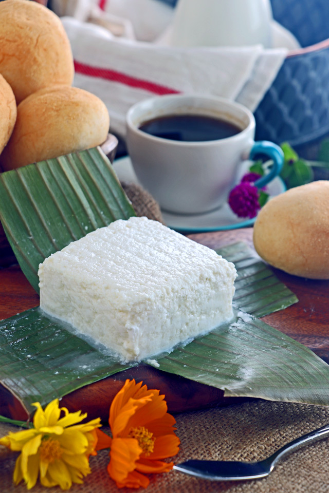 Filipino white cheese made from carabao's milk.