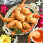 Filipino Battered Shrimp fried to golden perfection.