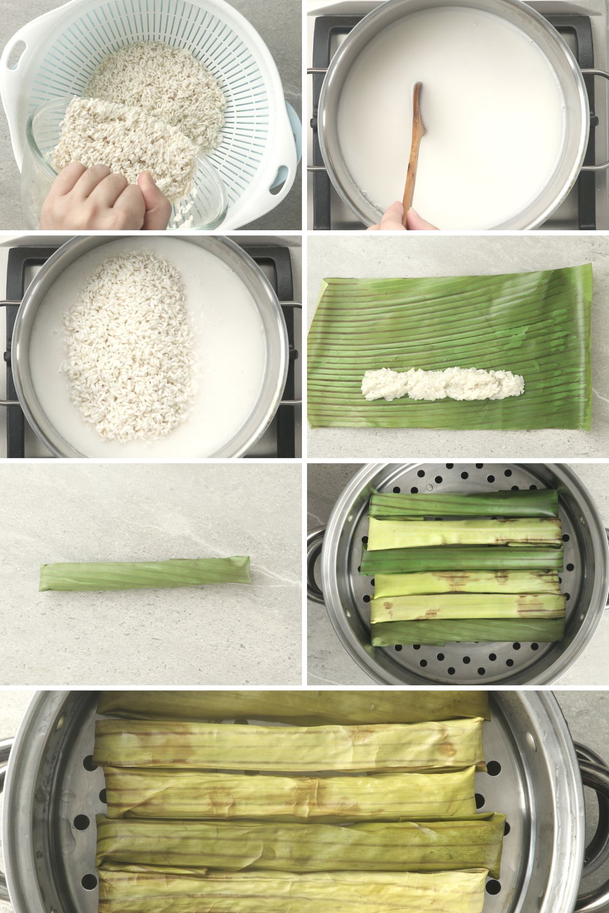 Steps on how to cook Suman Malagkit.