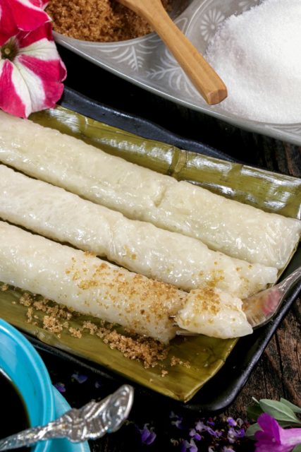Mildly sweet, nutty, and aromatic Suman Malagkit.