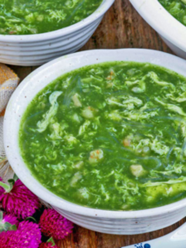 HEALTHY CHINESE SPINACH SOUP