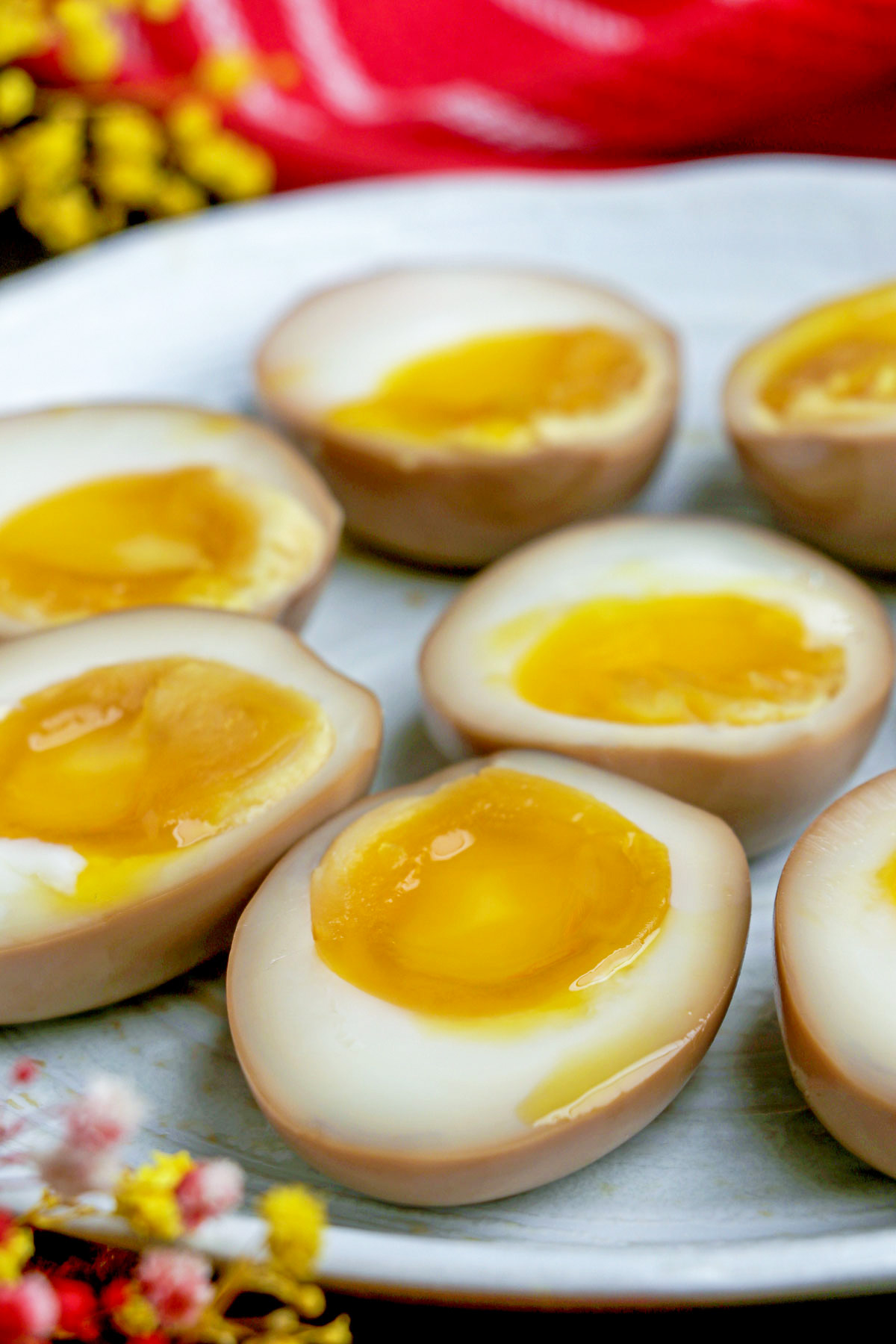 Jiggly and jammy Homemade Ramen Eggs.