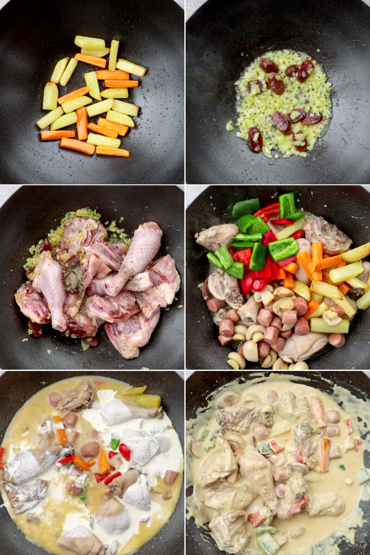 Steps on how to cook chicken pastel recipe.