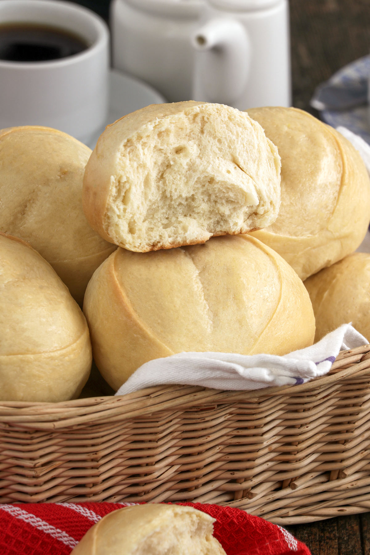 Milky and slightly sweet monay bread.